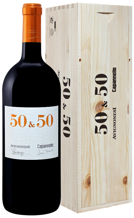 Avignonesi-Capannelle 50 50 Vino da Tavola di Toscana 2017 wooden box