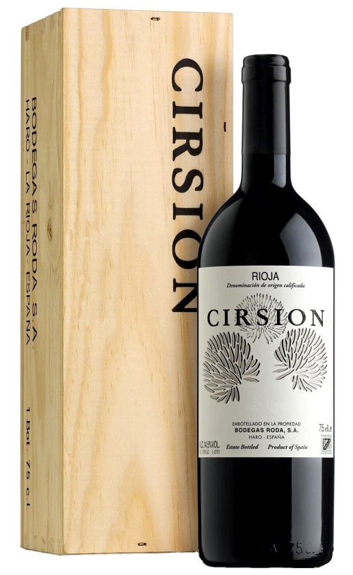 Bodegas Roda Rioja Cirsion Rioja 2016 wooden box