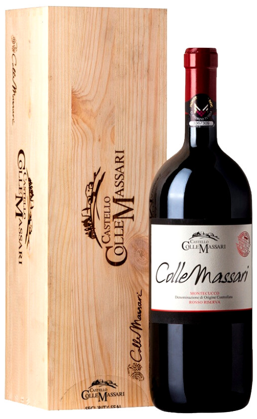 Castello ColleMassari ColleMassari Montecucco Rosso Riserva 2016 wooden box