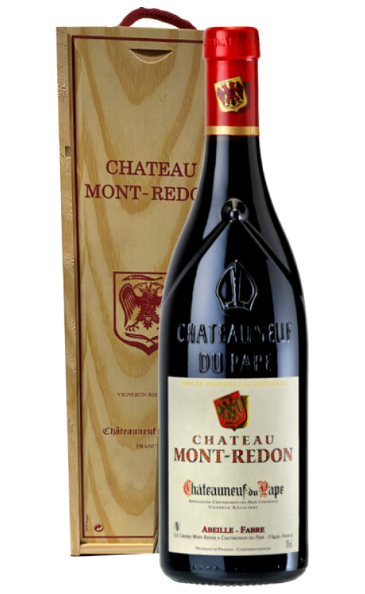 Chateau Mont-Redon Rouge Chateauneuf-du-Pape 2003 wooden box