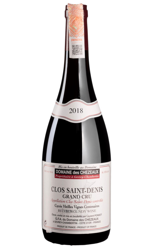 Domaine des Chezeaux Clos Saint-Denis Grand Cru Cuvee Vieilles Vignes 2018