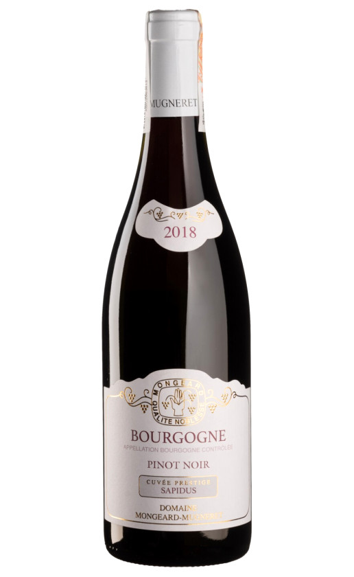 Domaine Mongeard-Mugneret Pinot Noir Cuvee Sapidus Bourgogne 2018