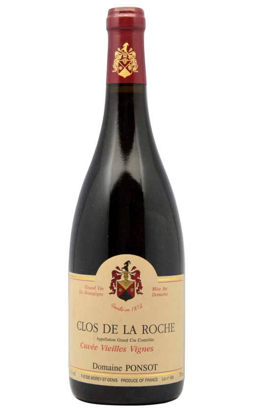 Domaine Ponsot Clos de la Roche Grand Cru Cuvee Vieilles Vignes 2015