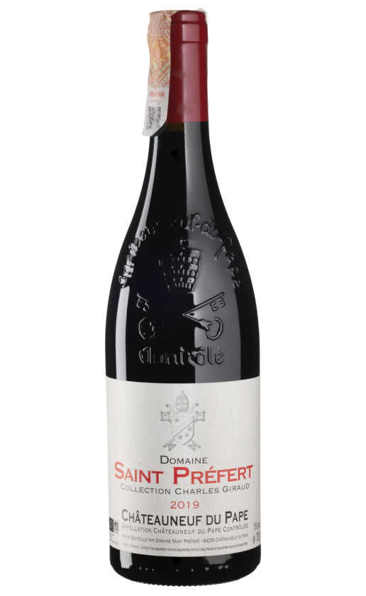 Domaine Saint-Prefert Collection Charles Giraud Rouge Chateauneuf du Pape 2019