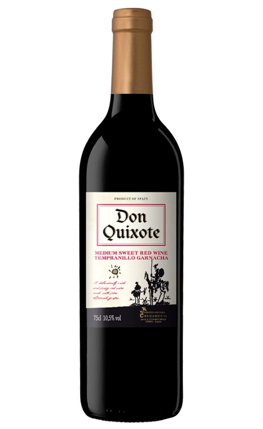 Don Quixote red medium sweet Vino de Mesa VdM