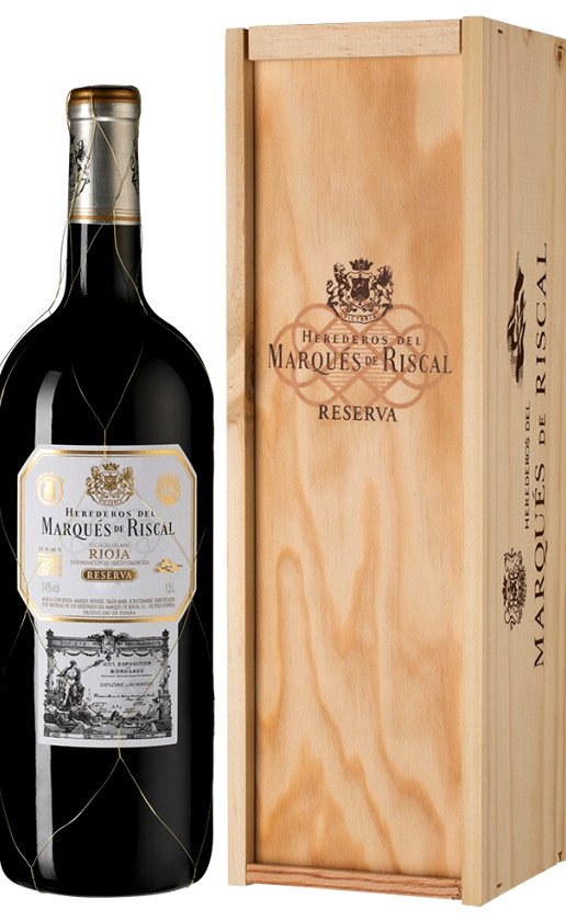 Herederos del Marques de Riscal Reserva Rioja 2016 wooden box