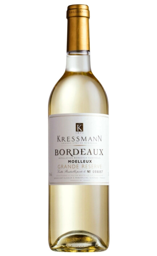 Kressmann Grande Reserve Bordeaux Blanc Moelleux 2010