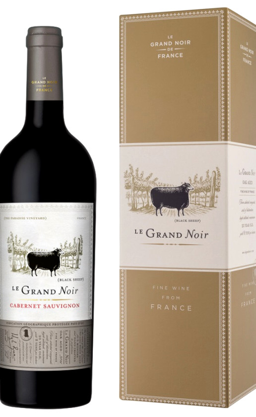 Le Grand Noir Winemaker's Selection Cabernet Sauvignon Pays d'Oc 2016 gift box