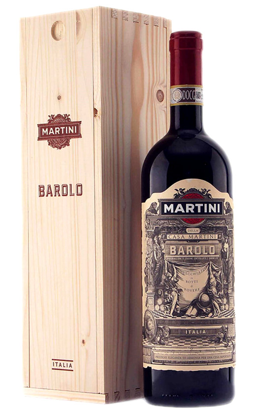 Martini Barolo wooden box