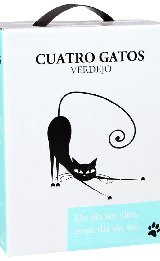 Navarro Lopez Cuatro Gatos Verdejo Blanco Seco bag-in-box