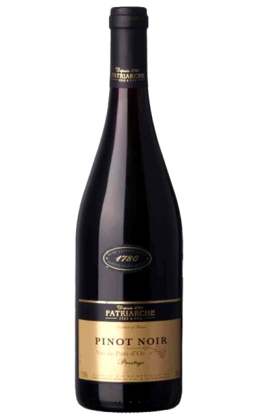 Patriarche Pinot Noir Vin de pays 2010