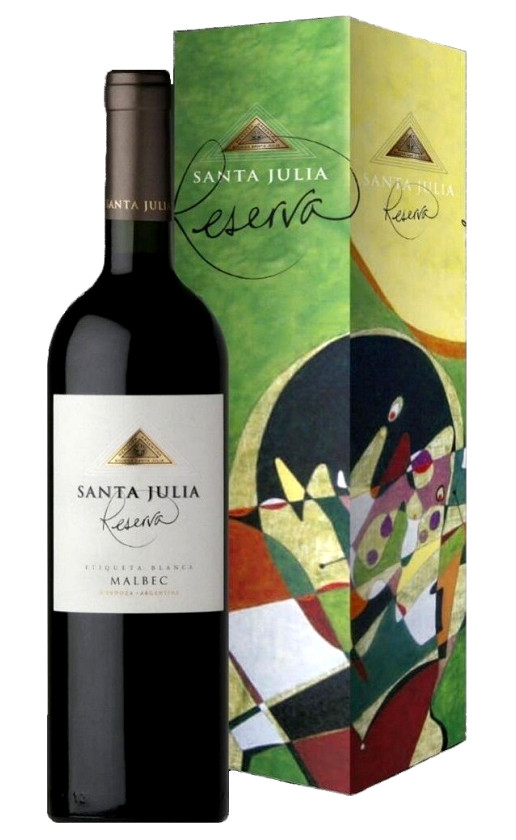 Santa Julia Reserva Malbec 2012 gift box
