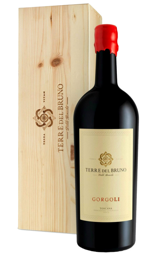 Terre del Bruno Gorgoli Toscana 2015 wooden box