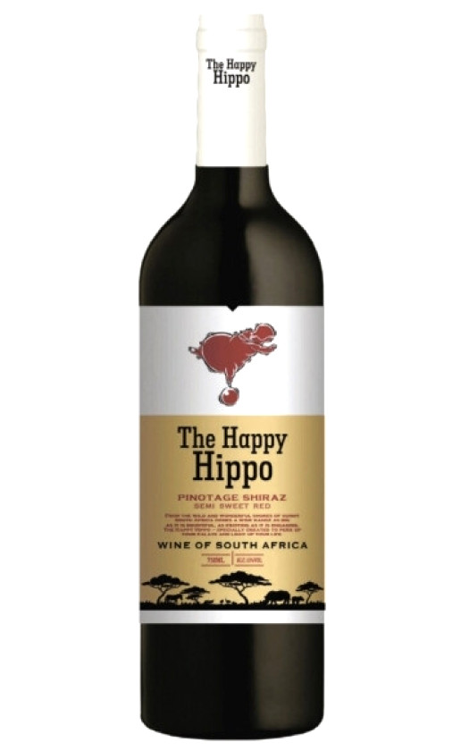 The Happy Hippo Pinotage-Shiraz