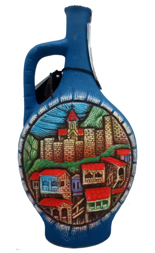 Usakhelauris Venakhebi Alazani Valley Red ceramic bottle