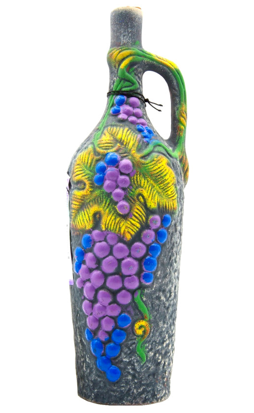 Usakhelauris Venakhebi Kindzmarauli ceramic bottle